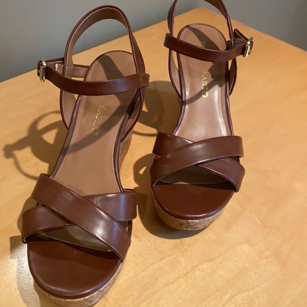 Franco Sarto cork wedge sandal